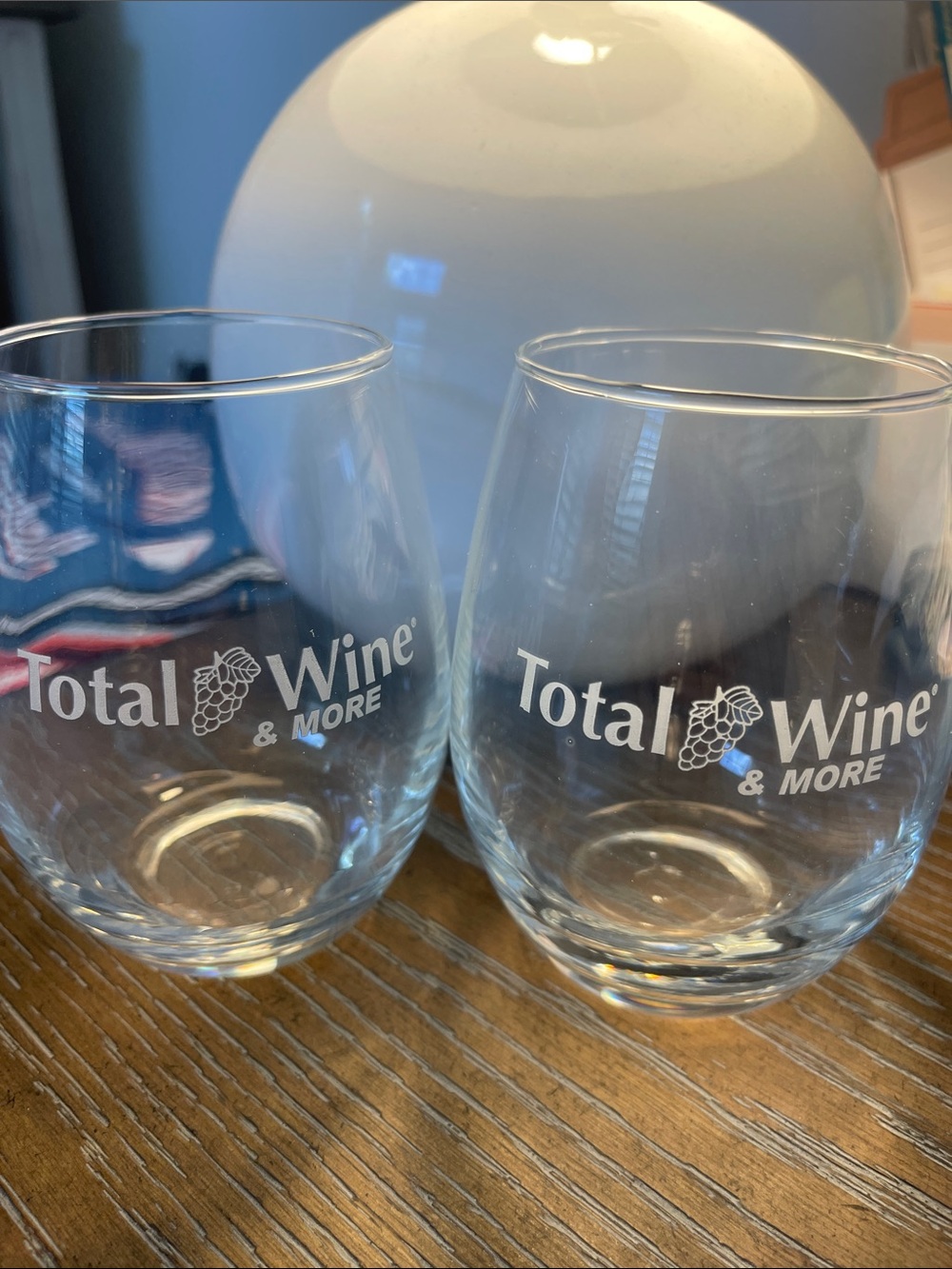 Total Wine & More Stemless Wine Glasses - Clear (Set of 2)